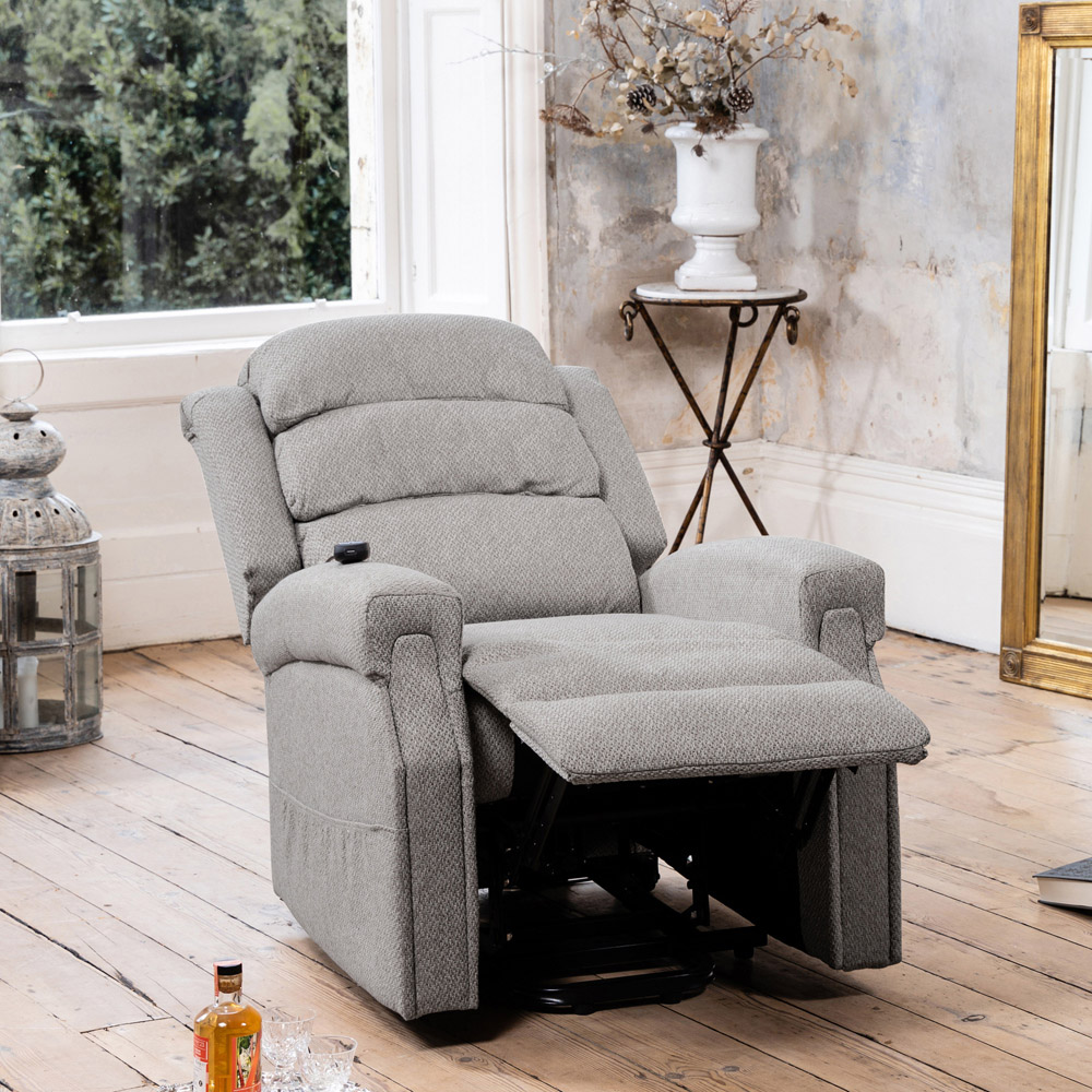 Artemis Home Eltham Light Grey Electric Lift-Assist Massage and Heat Recliner Chair Image 3