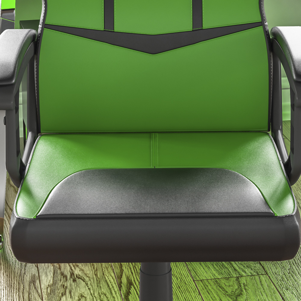 Vida Designs Comet Green and Black Swivel Office Chair Image 4