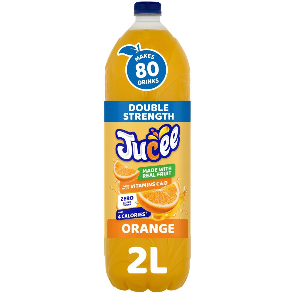Jucee Orange Double Strength No Added Sugar Squash 2L Image