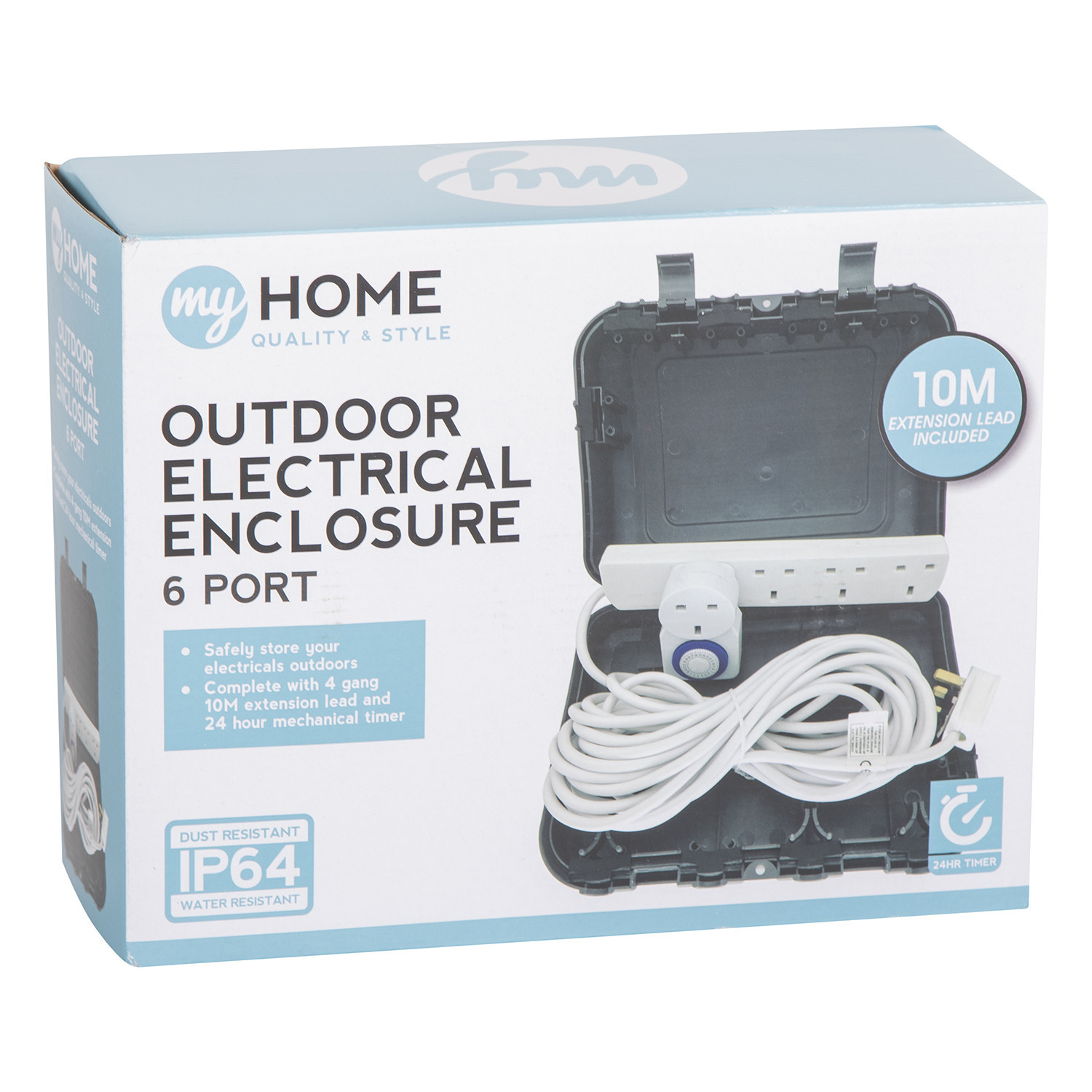 My Home IP64 6 Port Outdoor Electrical Enclosure Image 1
