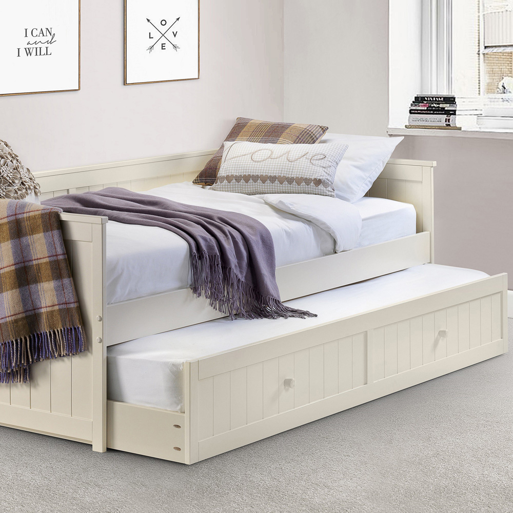 Julian Bowen Jessica Stone White Day Bed with Underbed Image 3