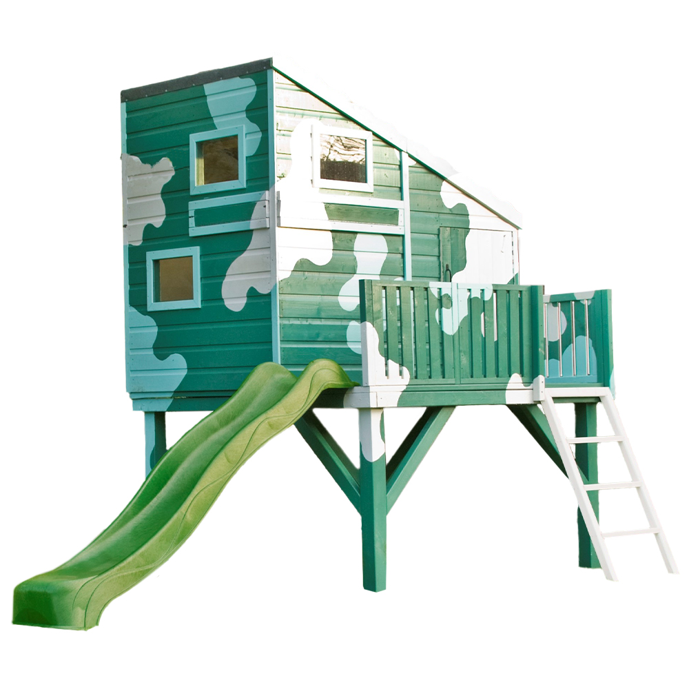 Shire Command Post Playhouse with Platform 6 x 6ft Image 1