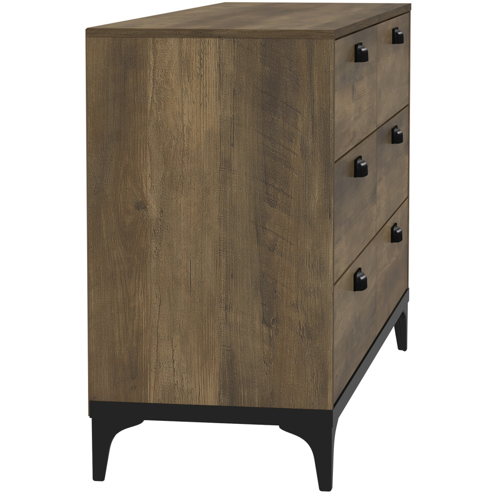 GFW Truro 6 Drawer Light Oak Chest of Drawers Image 5