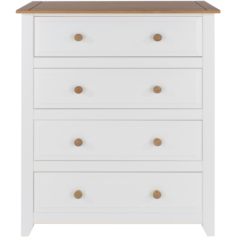 Core Products Capri 4 Drawer White Chest of Drawers Image 3