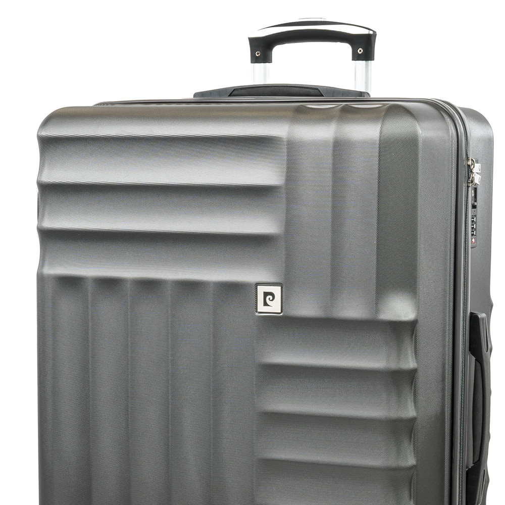 Pierre Cardin Large Grey Trolley Suitcase Image 2
