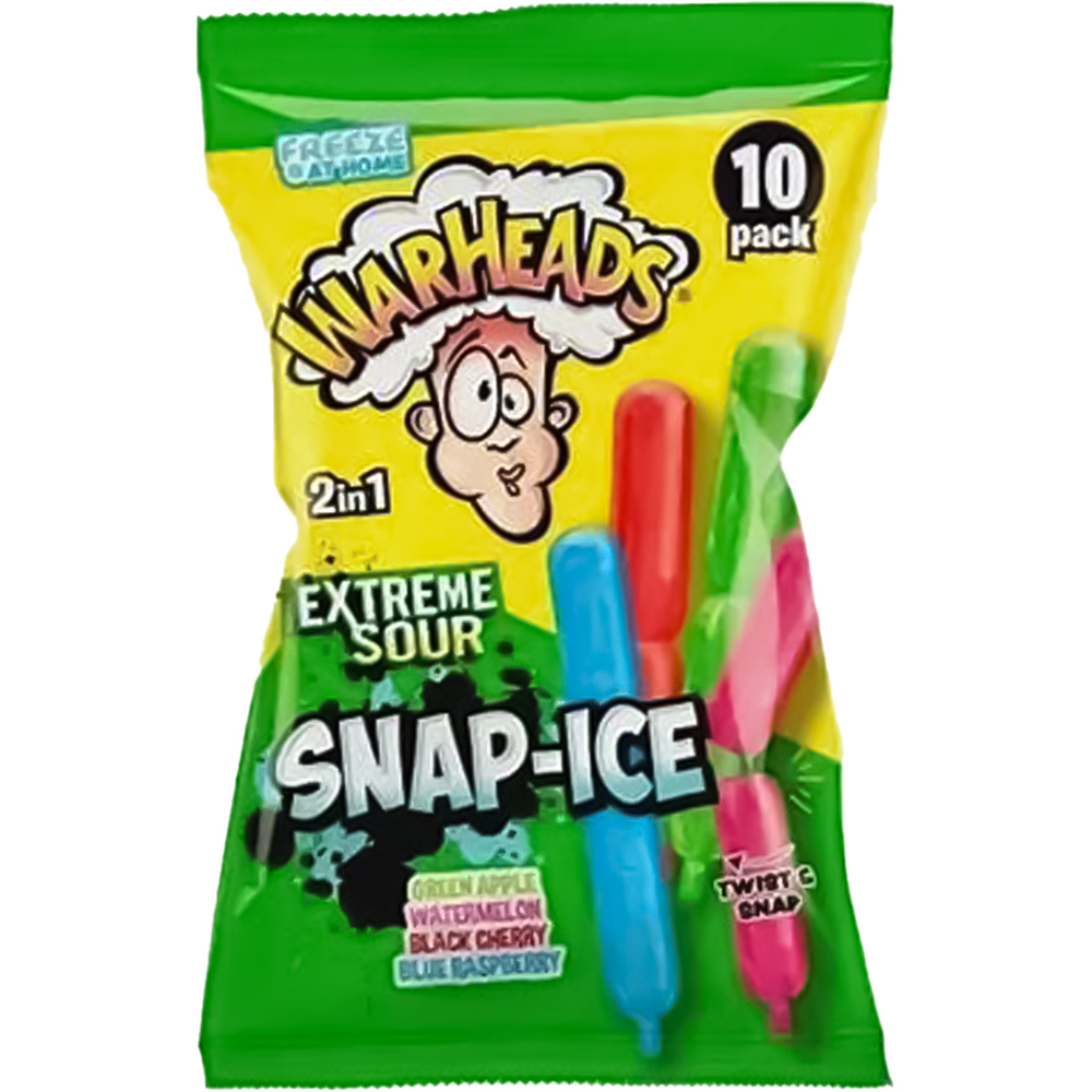 Warheads Snap Ice Pops Assorted 10 Pack Image