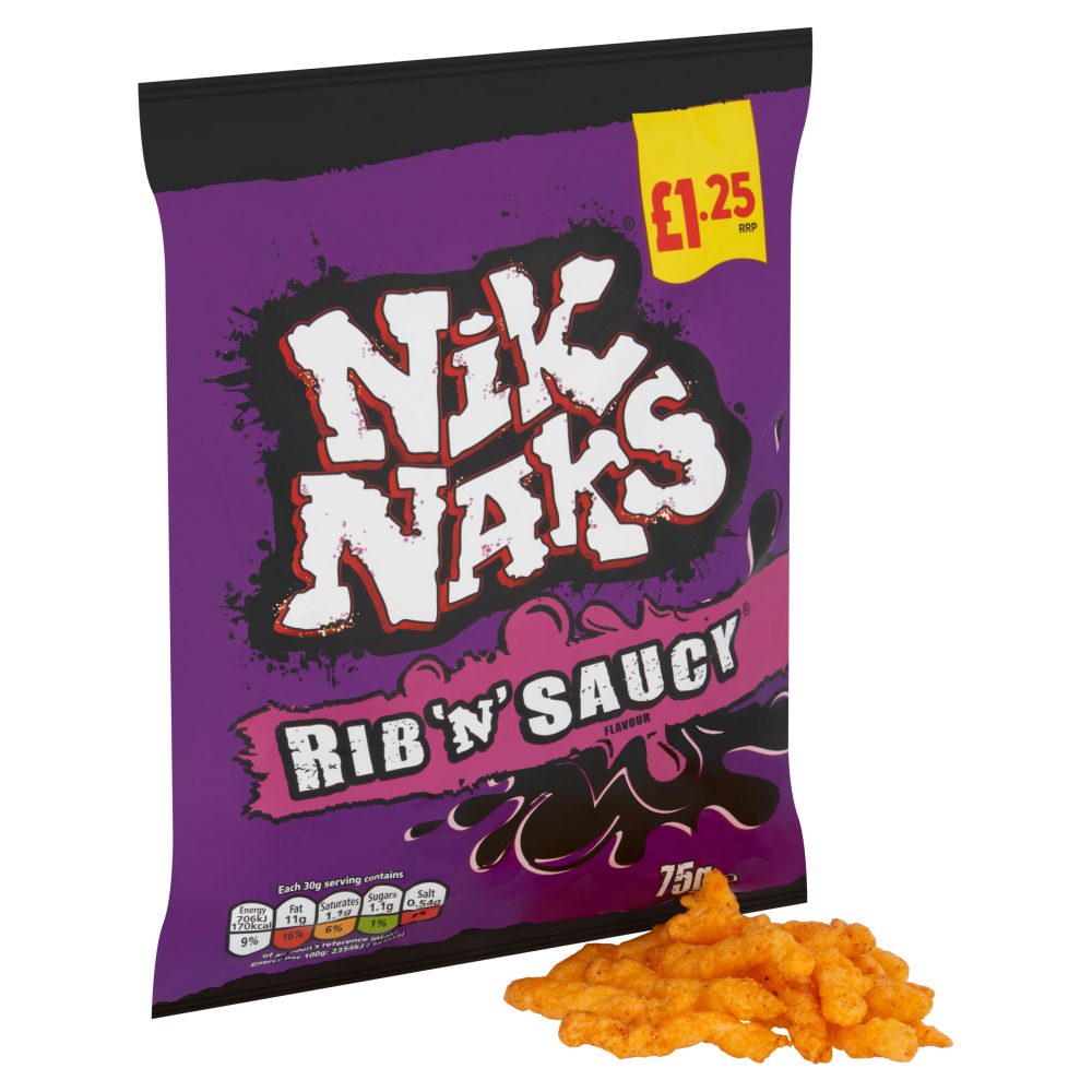 Nik Naks Rib 'N' Saucy 75g Image 2