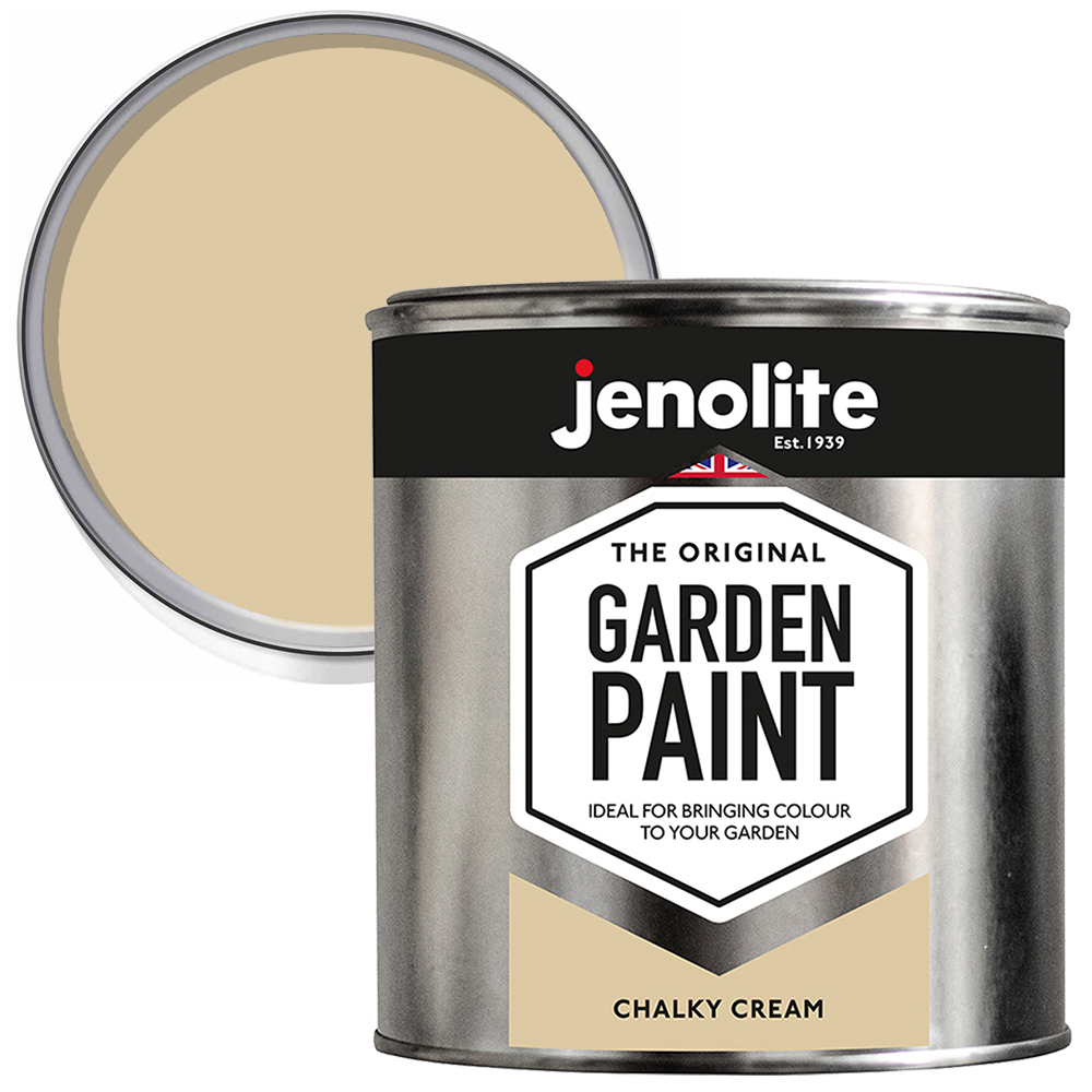 Jenolite Garden Paint Chalky Cream 1L Image 1