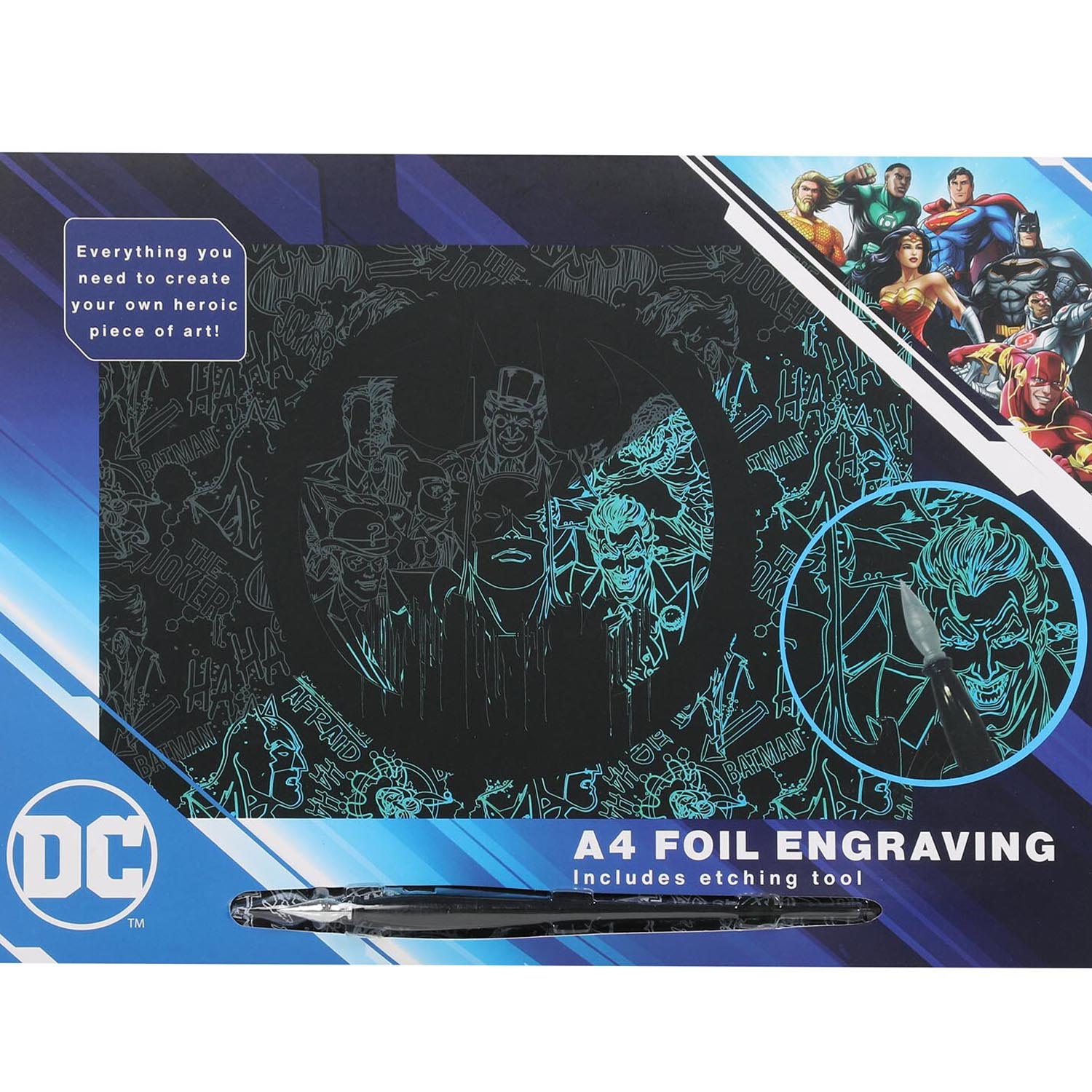 DC Comic Foil Engraving Image 3
