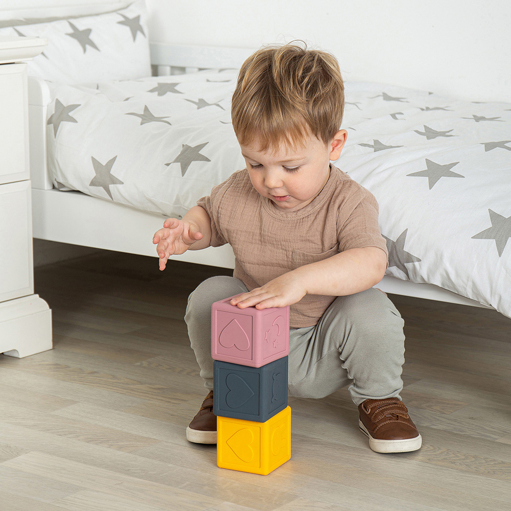 Bigjigs Toys Toddler Silicone Sensory Cubes Image 5