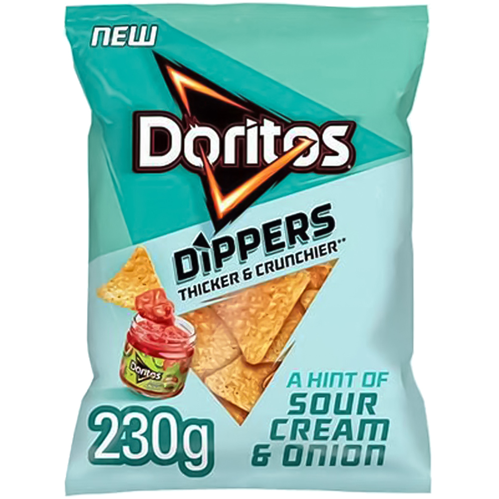 Doritos Dippers Hint of Sour Cream & Onion Sharing Tortilla Chips 230g Image 1