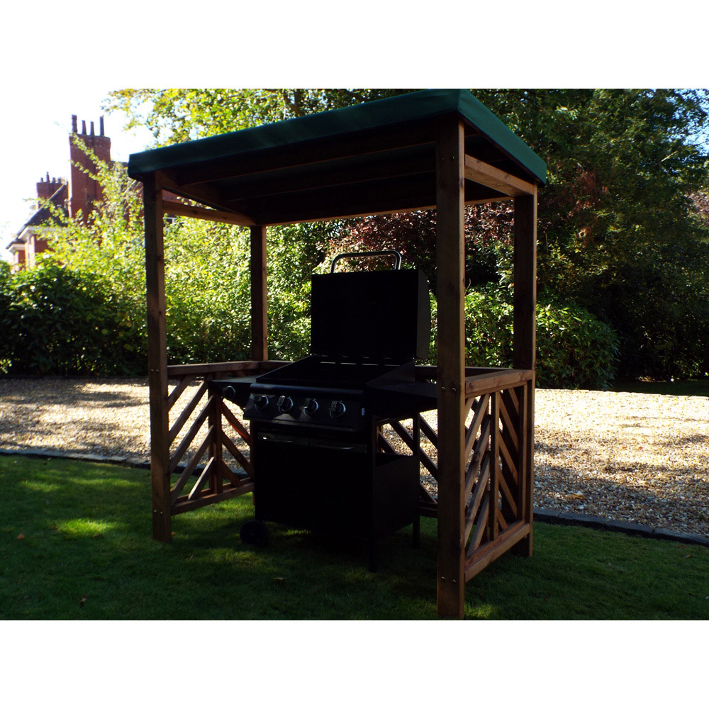 Charles Taylor Dorchester BBQ Shelter with Green Roof Cover Image 4
