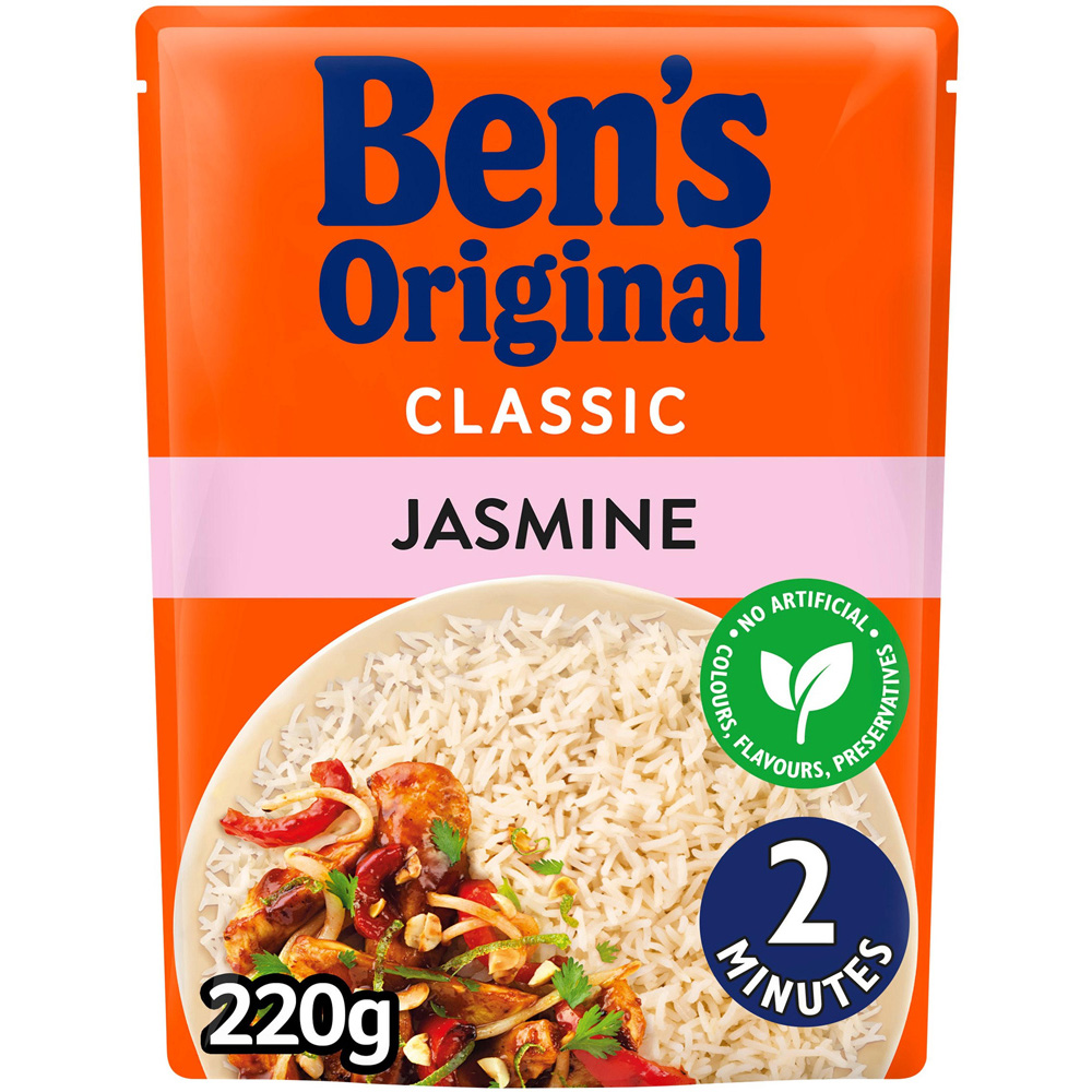 Ben's Original Jasmine Microwave Rice 220g Image