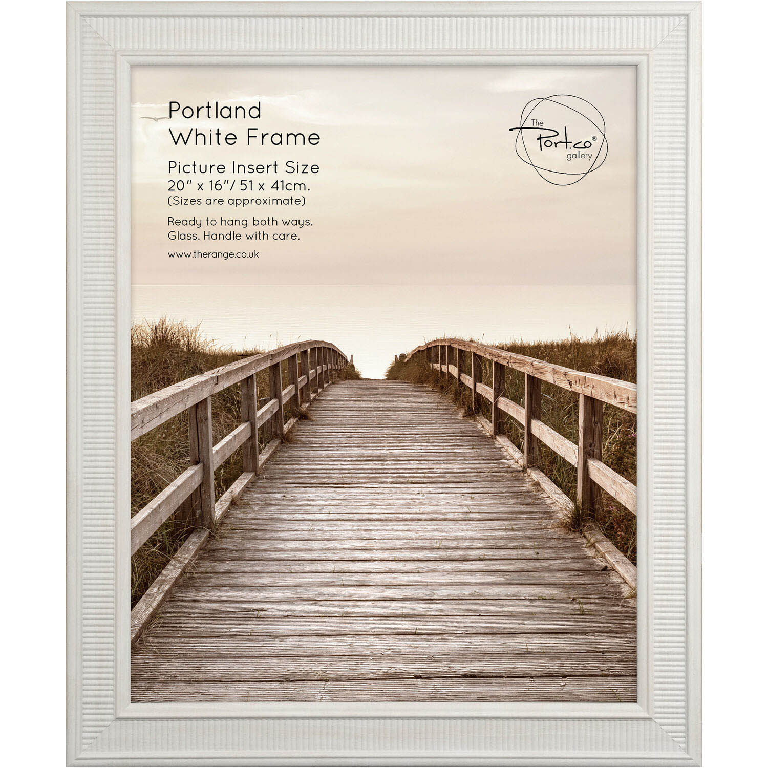 The Port. Co Gallery Portland White Photo Frame 20 x 16 inch Image 1