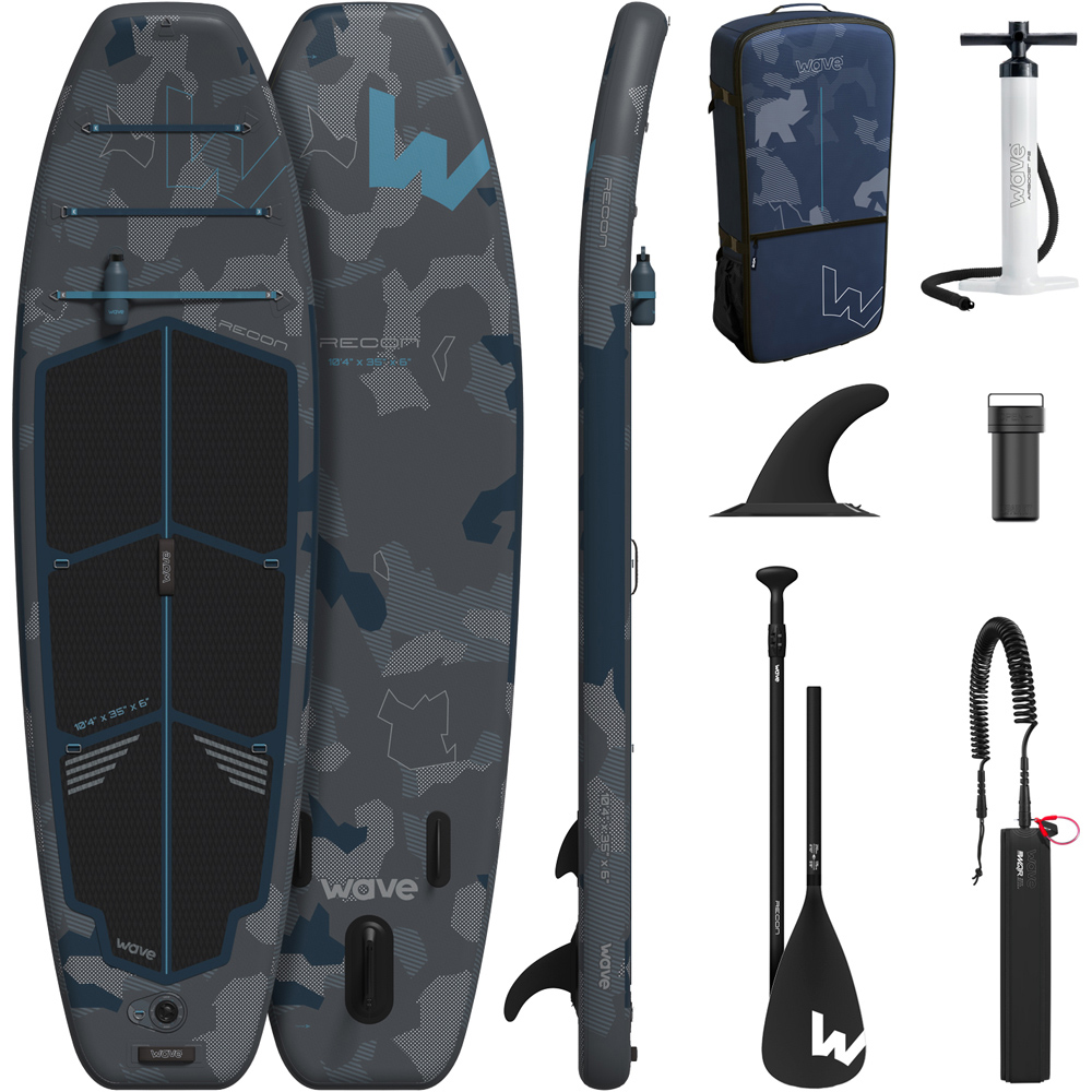 Wave Recon Grey Stand Up Paddle Board and Accessories 10ft 4inch Image 3