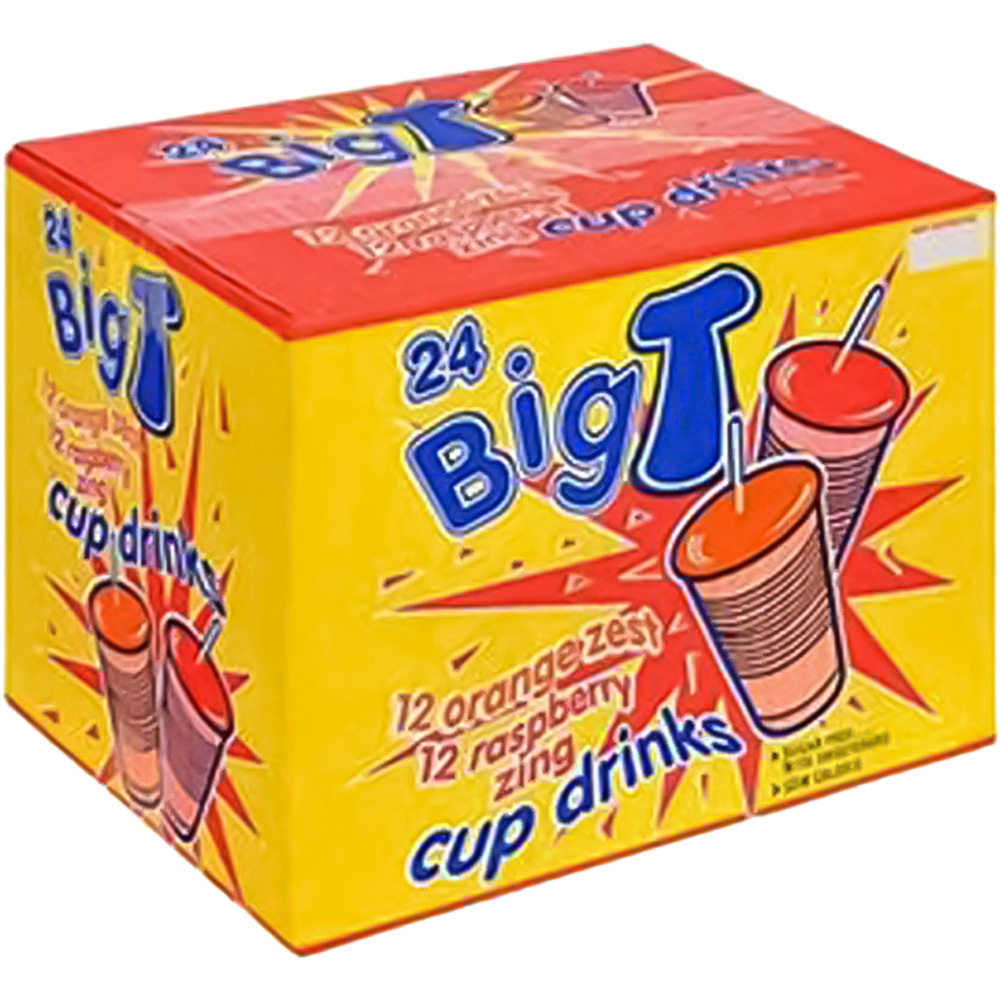 Big Time Orange and Raspberry Cup Drinks 2.4L Image