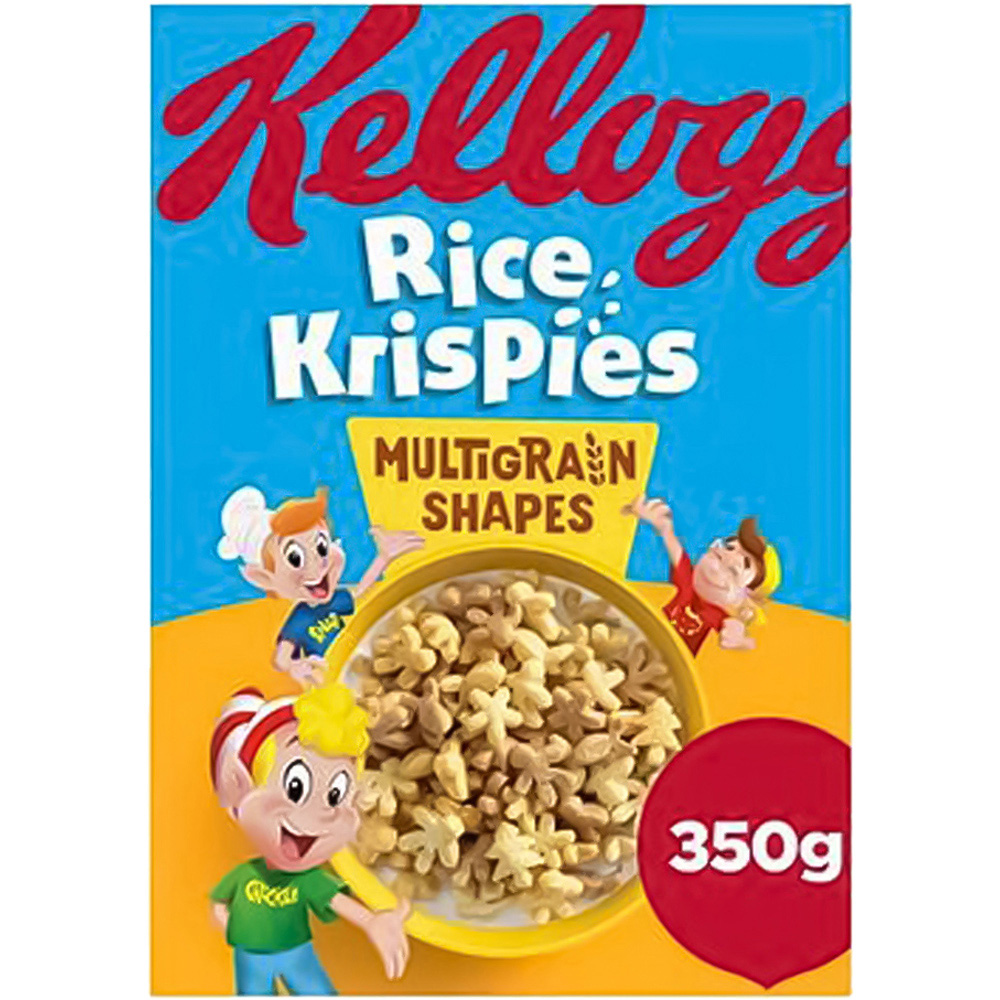 Kellogg's Rice Krispies Multigrain Shapes Cereal 350g Image