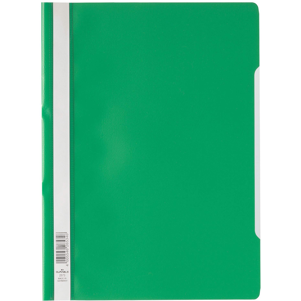 Durable A4 Green Clear View Project Folder 25 Pack Image