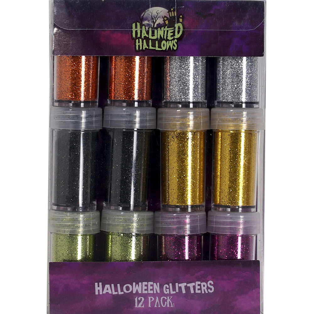 Pack of 12 Halloween Glitter Tubes Image