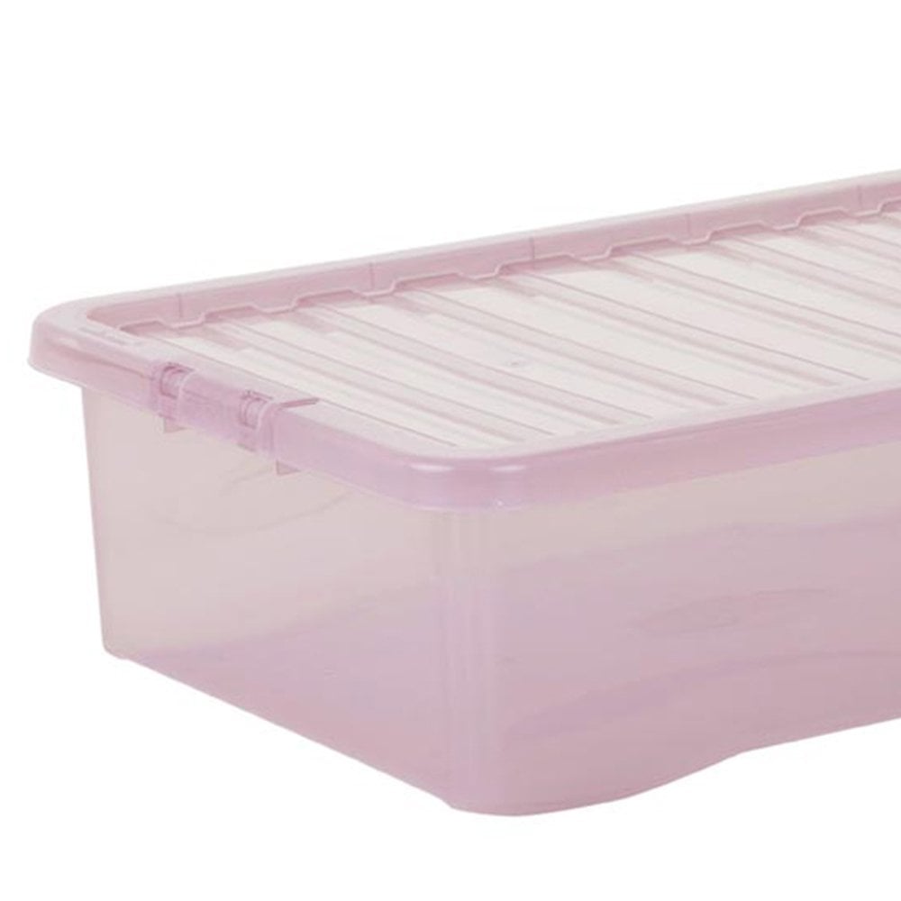 Wham 32L Pink Crystal Storage Box and Lid 5 Pack Image 4