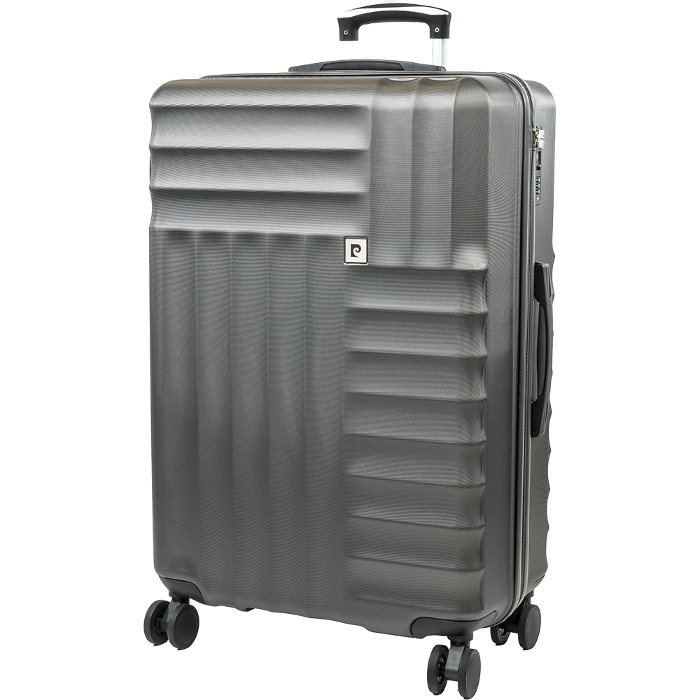 Pierre Cardin Large Grey Trolley Suitcase Image 1