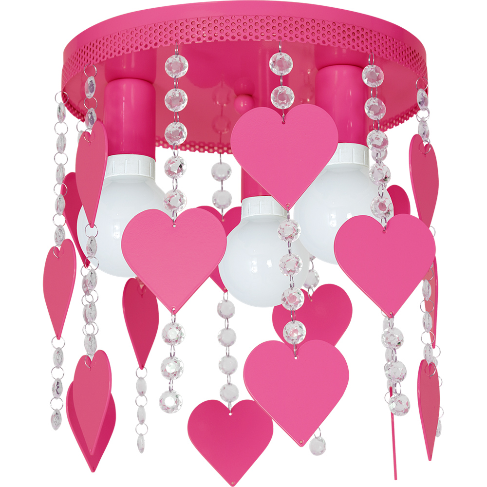 Milagro Corazon Hot Pink Ceiling Lamp 230V Image 3