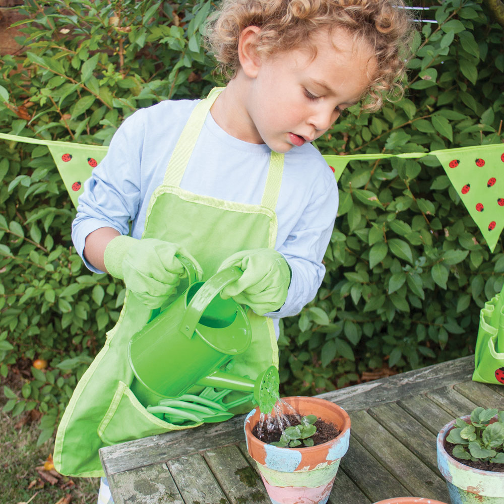 Bigjigs Toys Kids Green 7 Piece Gardening Starter Pack Image 6