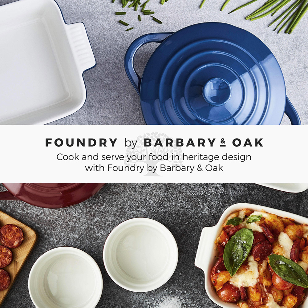 Barbary and Oak Set of 5 Limoges Blue Ceramic Ovenware Gift Set Image 6