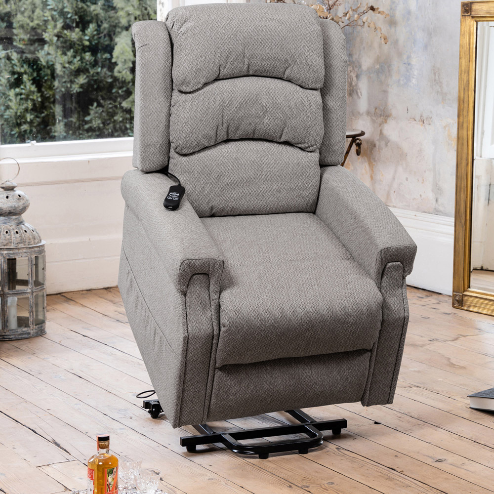 Artemis Home Eltham Light Grey Electric Lift-Assist Massage and Heat Recliner Chair Image 4