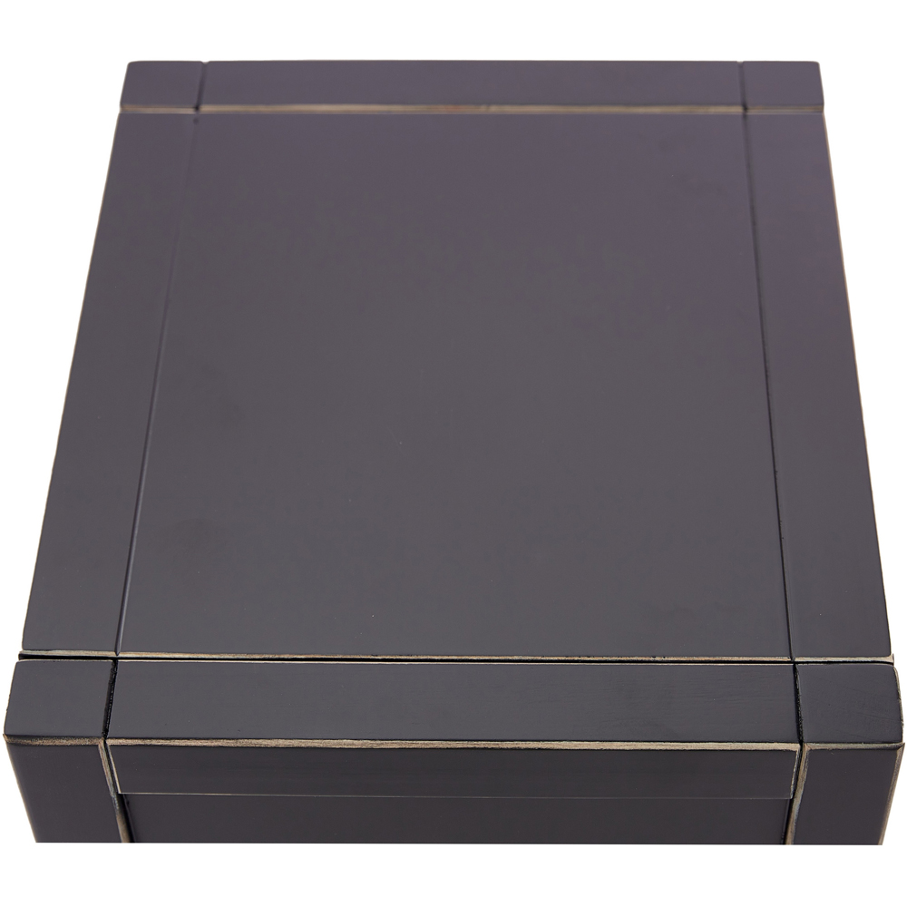 Sino Single Drawer Black Bedside Table Image 7