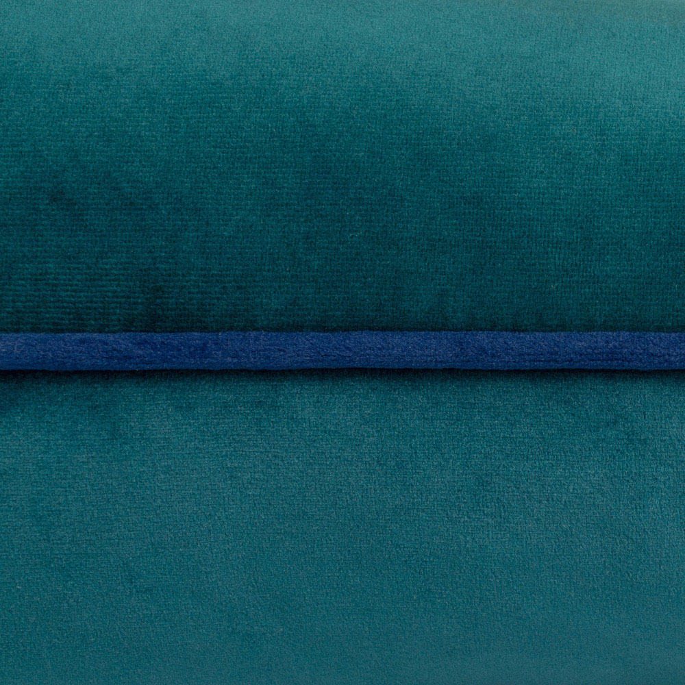 Paoletti Meridian Teal Navy Velvet Cushion Image 3