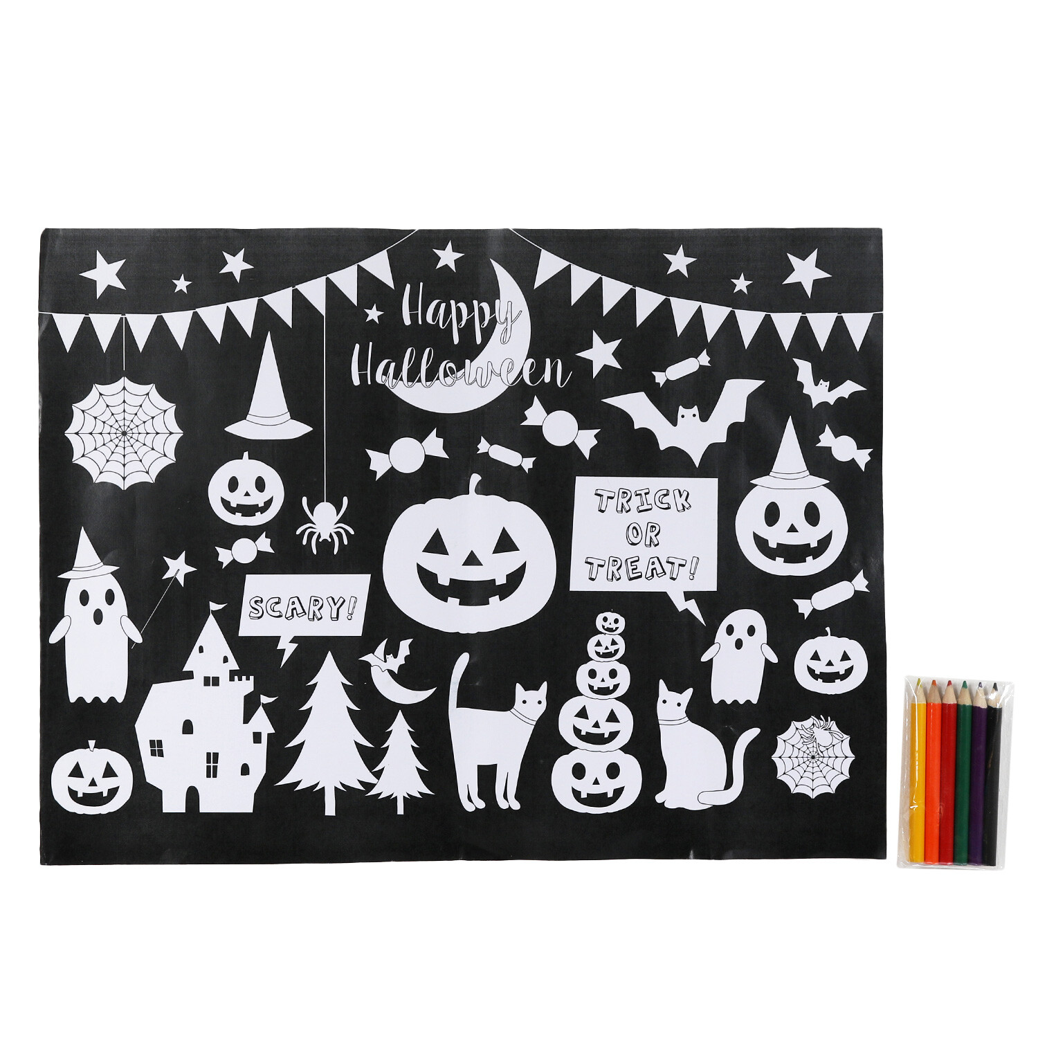 Colour Your Own Halloween Placemats Image