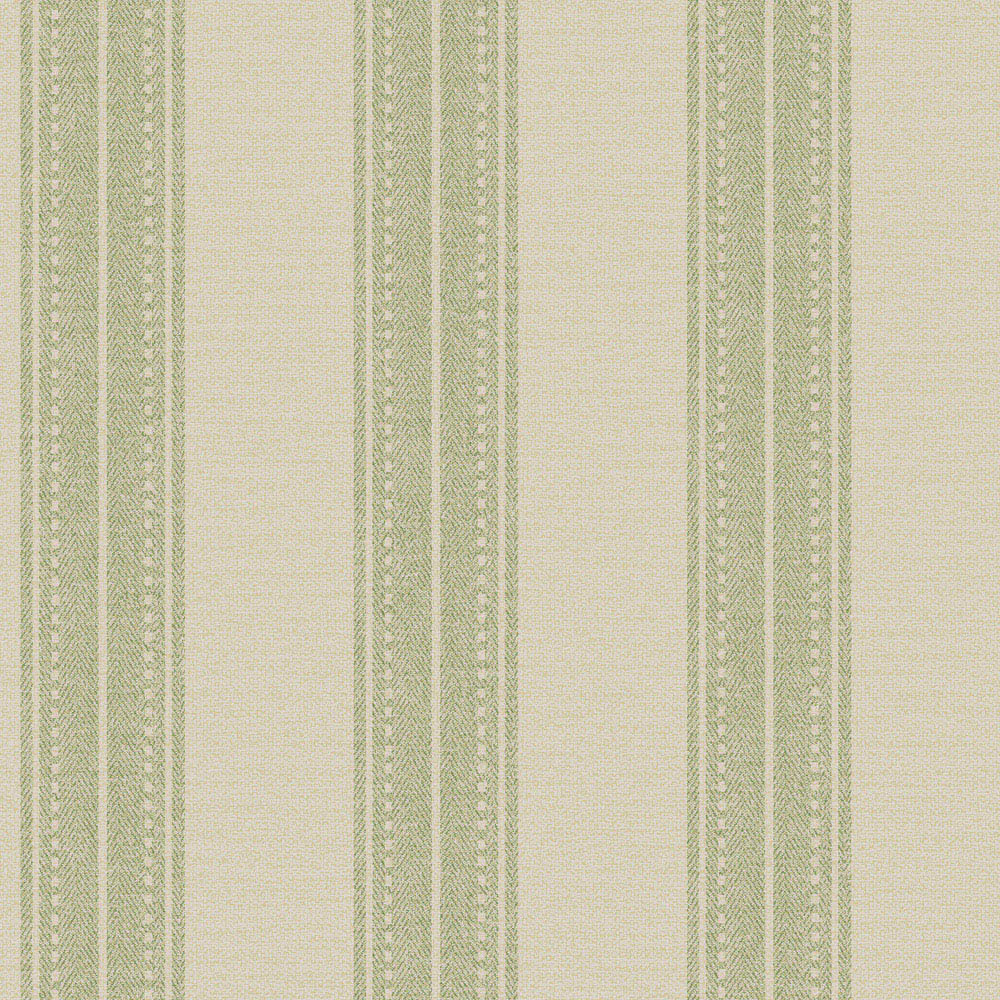 Holden Linen Stripe Sage Wallpaper Image 1