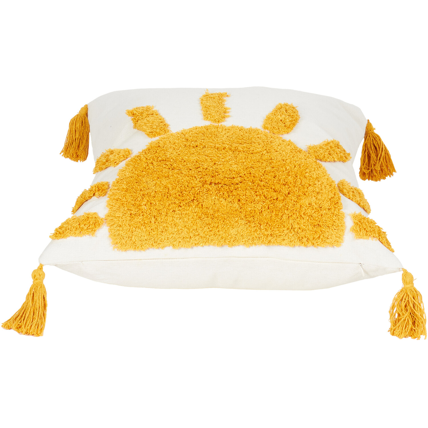 Soleil Tufted Cushion - Yellow Image 3
