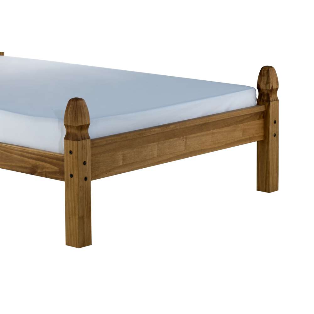Birlea Corona Single Natural Wax Low End Bed Frame Image 4