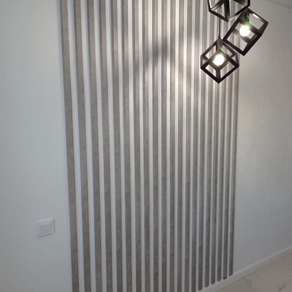 Cre8 Concrete Grey Slat Wall Panel 16 Pack Image 1