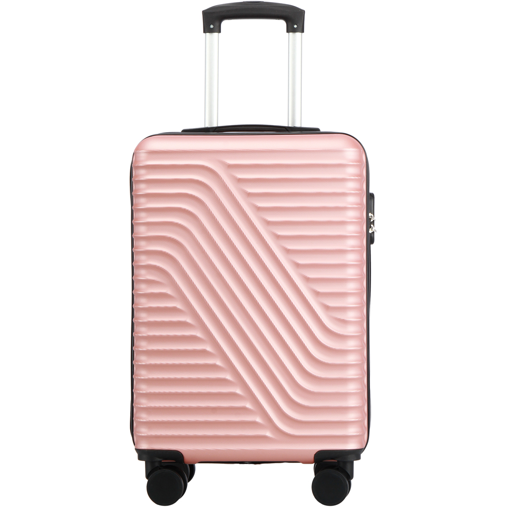 Neo Set of 3 Rose Gold Hard Shell Luggage Suitcases Image 3
