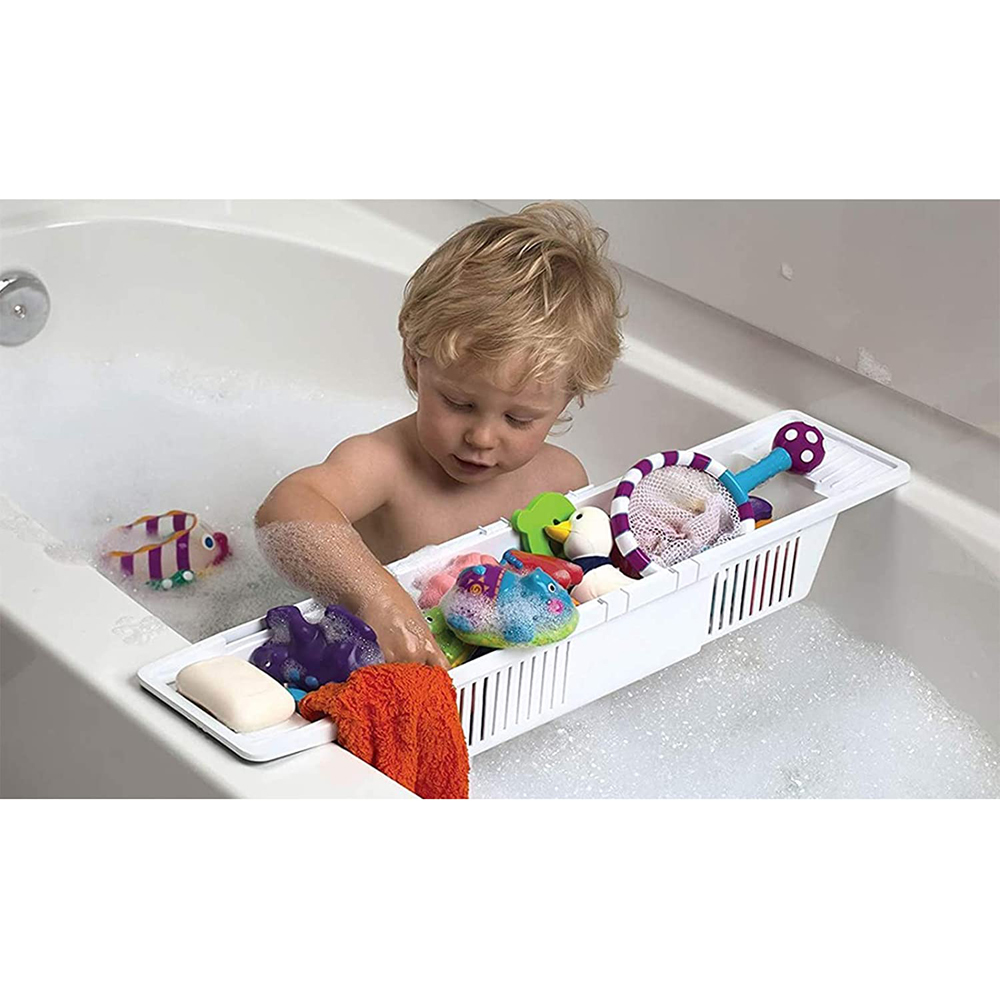 wilko White Kids Bath Caddy Image 6