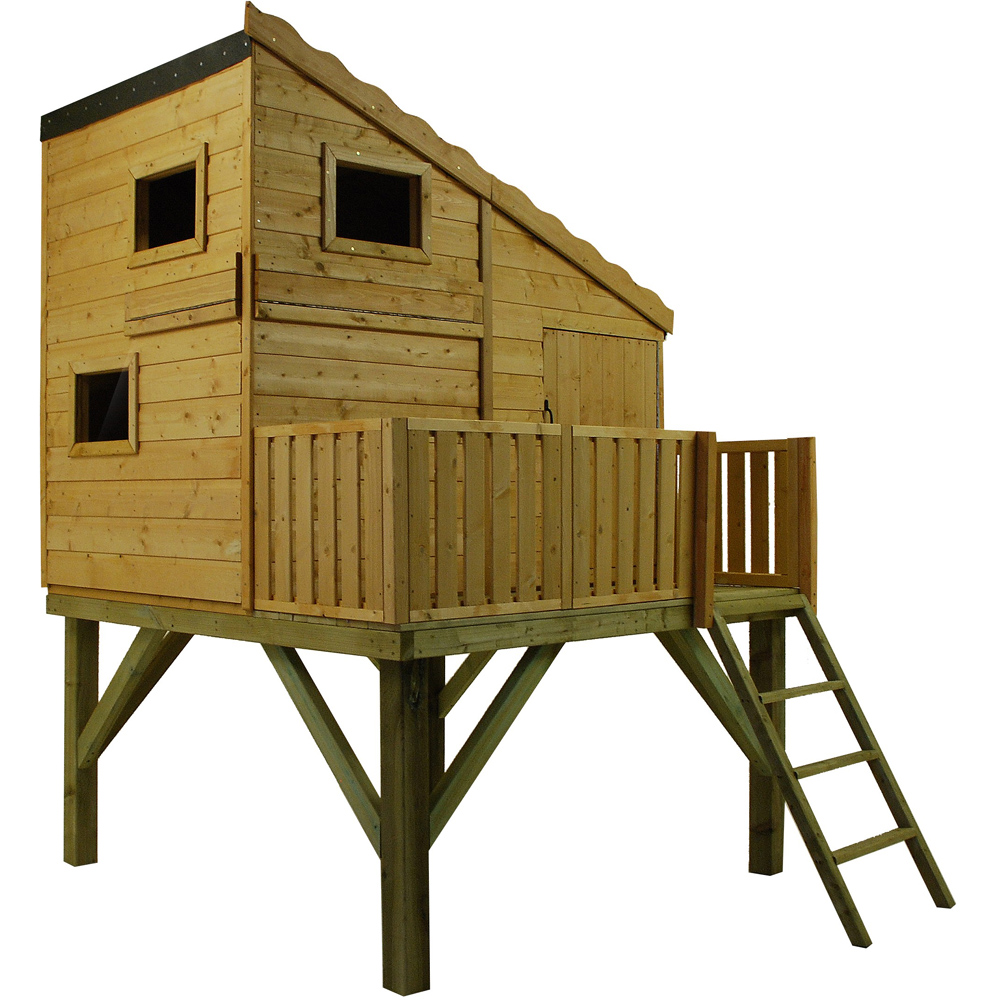 Shire Command Post Playhouse with Platform 6 x 6ft Image 2