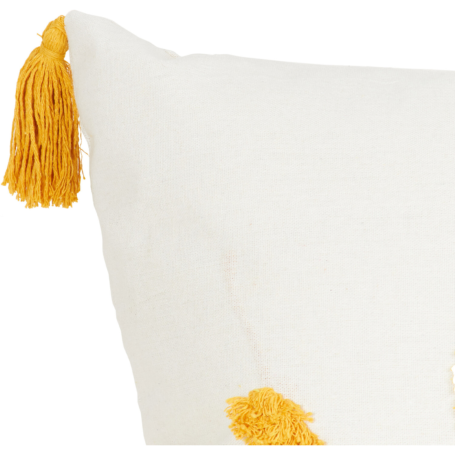 Soleil Tufted Cushion - Yellow Image 4