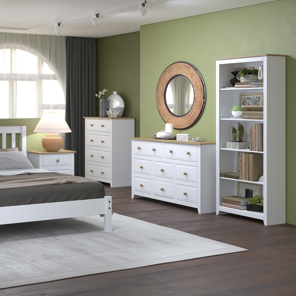 Core Products Capri 3 Drawer White Chest of Drawers Image 6