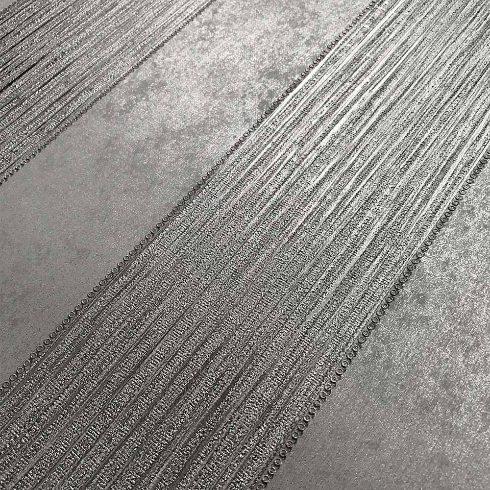 Muriva Serena Stripe Silver Wallpaper Image 1