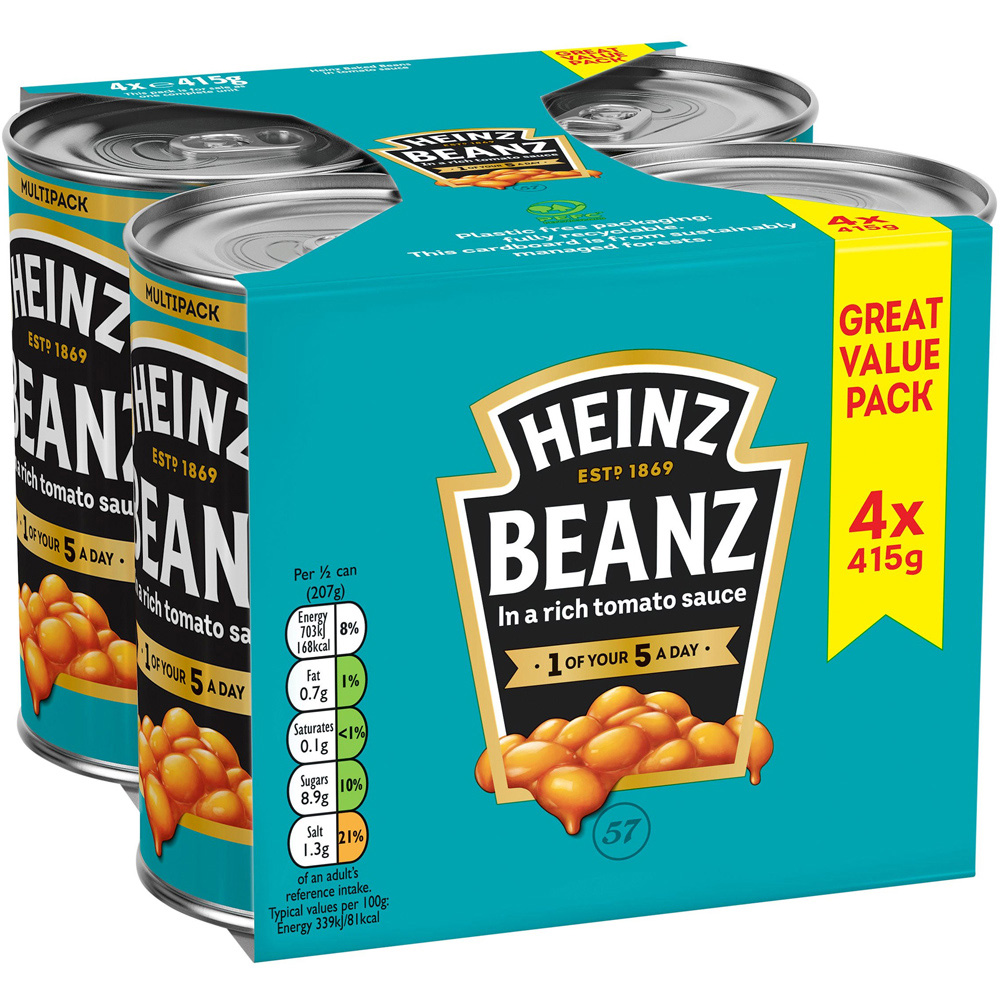 Heinz Baked Beans 4 Pack Image