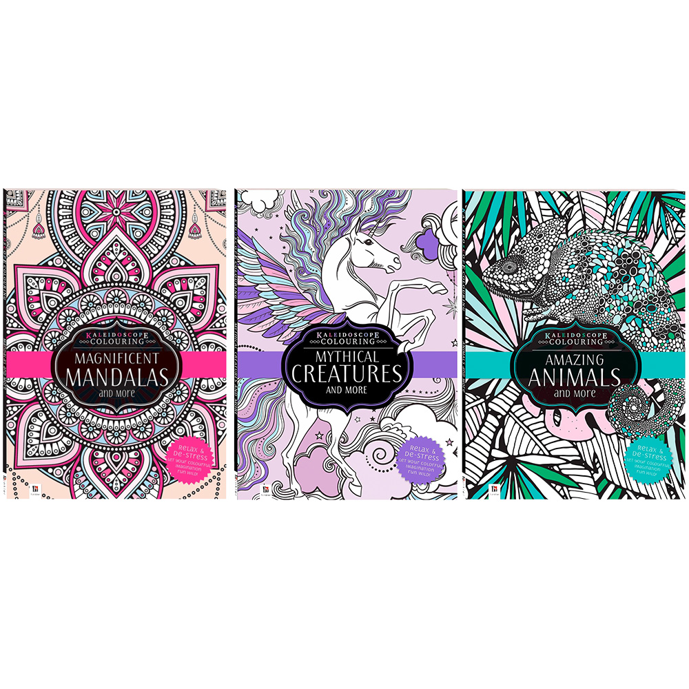 Single Hinkler Kaleidoscope Colouring Book in Assorted styles Image 1