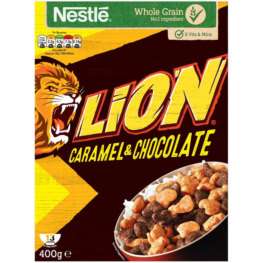 Nestle Lion Caramel and Chocolate Cereal 400g Image