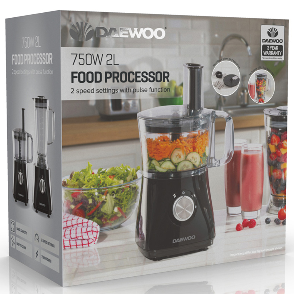 Daewoo Plastic Compact Food Processor 750W Image 6