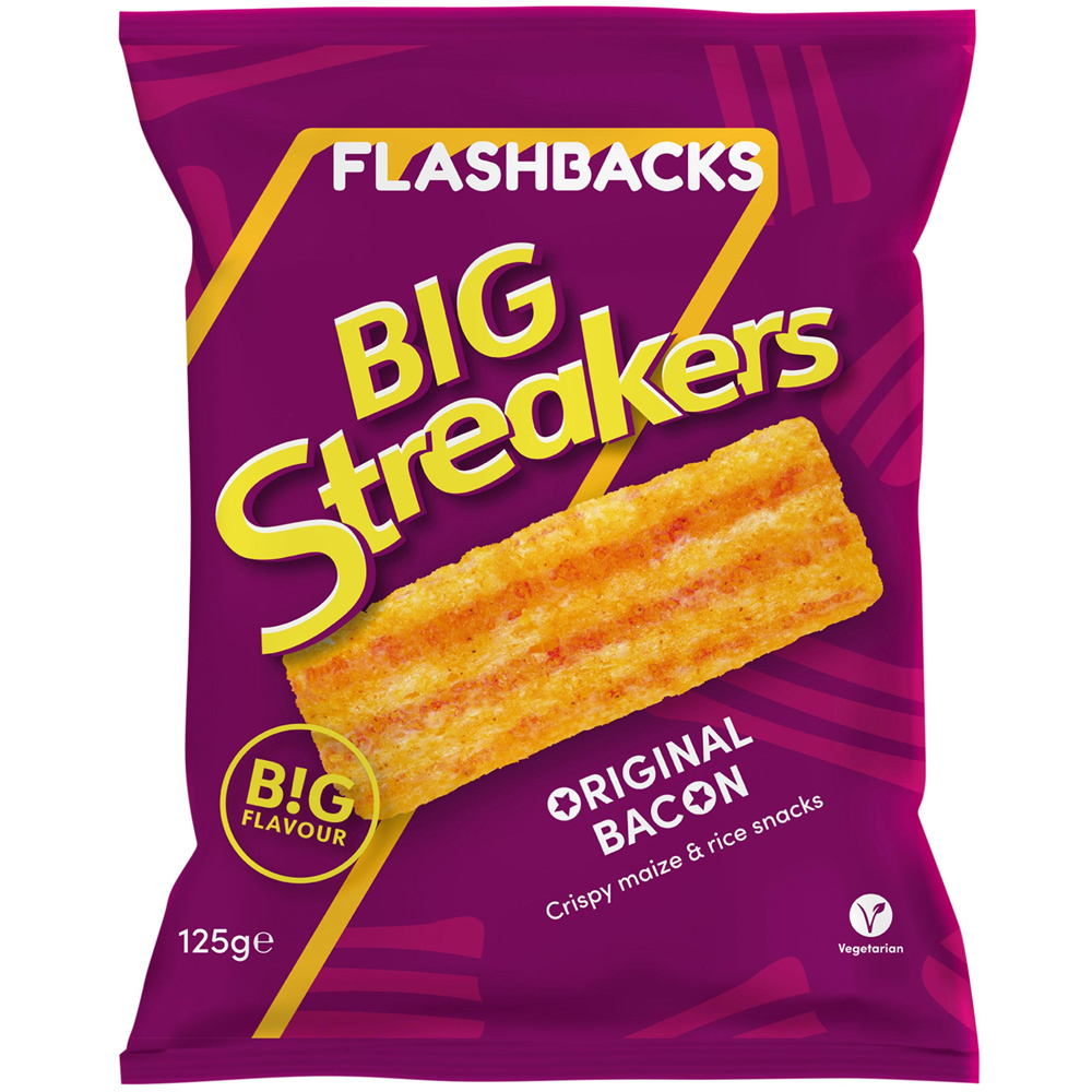 Flashbacks Big Streakers Bacon 125g Image
