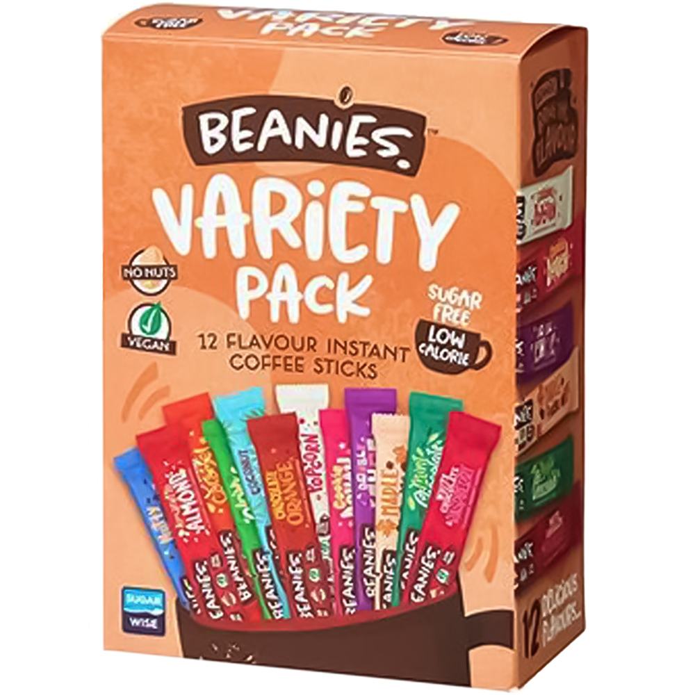 Beanie Variety Instant Coffee Sticks 12 Pack Image