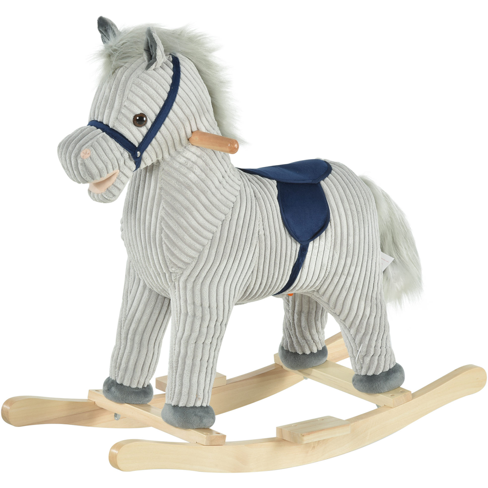 Tommy Toys Rocking Horse Pony Toddler Ride On Grey Image 1