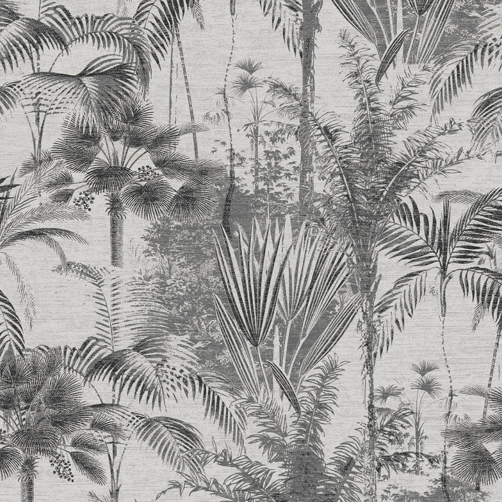 Sublime Jungle Mono Textured Wallpaper Image 1